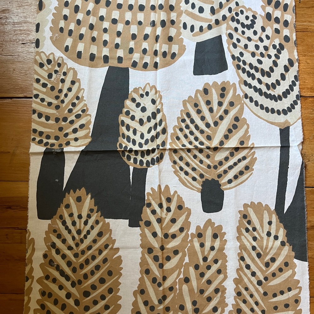 TWO pieces of vintage marimekko remnants